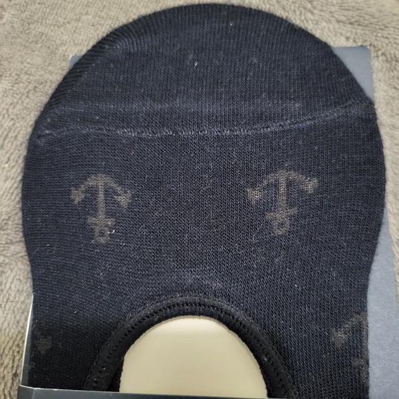 2 MENS G.H BASS NO SHO SOCK BOAT SHOE LOAFER SOCK GREY AND NAVY - Picture 3 of 3